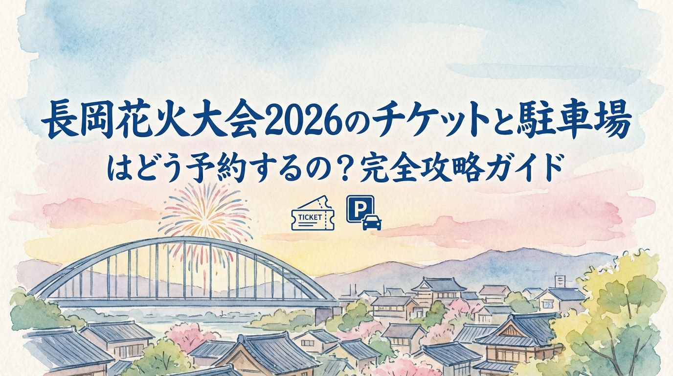 長岡花火大会2026のチケットと駐車場はどう予約するの？完全攻略ガイド