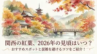 関西の紅葉、2026年の見頃はいつ？おすすめスポットと混雑を避けるコツをご紹介！