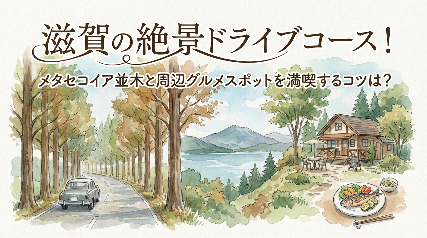 滋賀の絶景ドライブコース！メタセコイア並木と周辺グルメスポットを満喫するコツは？