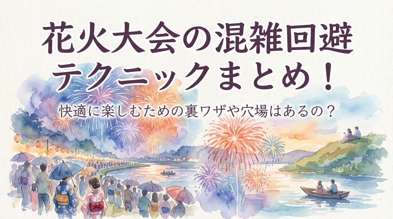 花火大会の混雑回避テクニックまとめ！快適に楽しむための裏ワザや穴場はあるの？