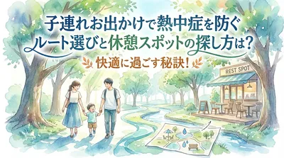 子連れお出かけで熱中症を防ぐルート選びと休憩スポットの探し方は？快適に過ごす秘訣！