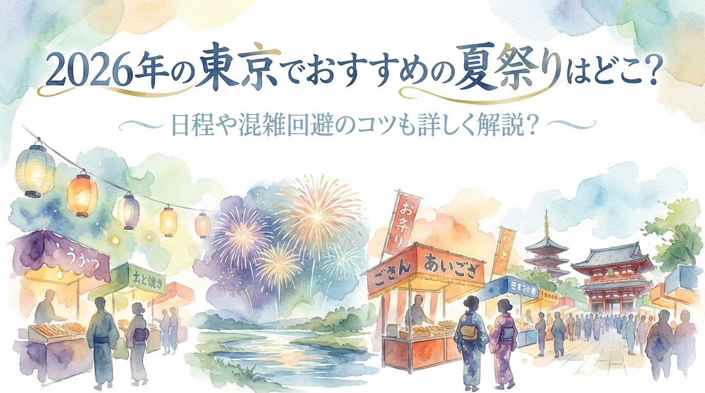 2026年の東京でおすすめの夏祭りはどこ？日程や混雑回避のコツも詳しく解説？