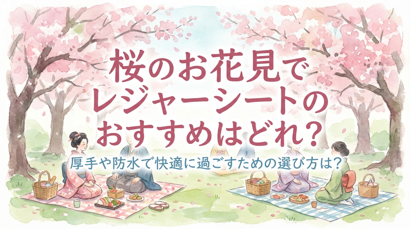 桜のお花見でレジャーシートのおすすめはどれ？厚手や防水で快適に過ごすための選び方は？