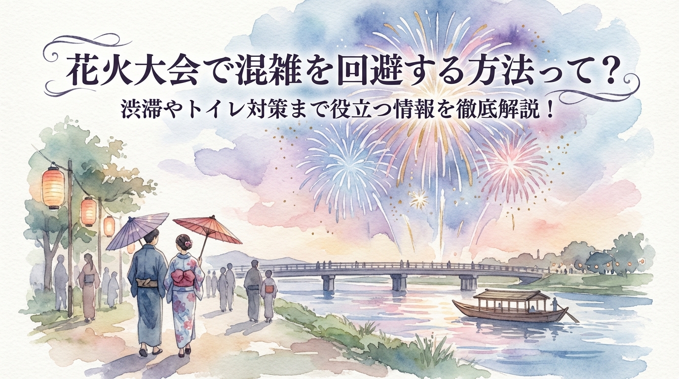 花火大会で混雑を回避する方法って？渋滞やトイレ対策まで役立つ情報を徹底解説！