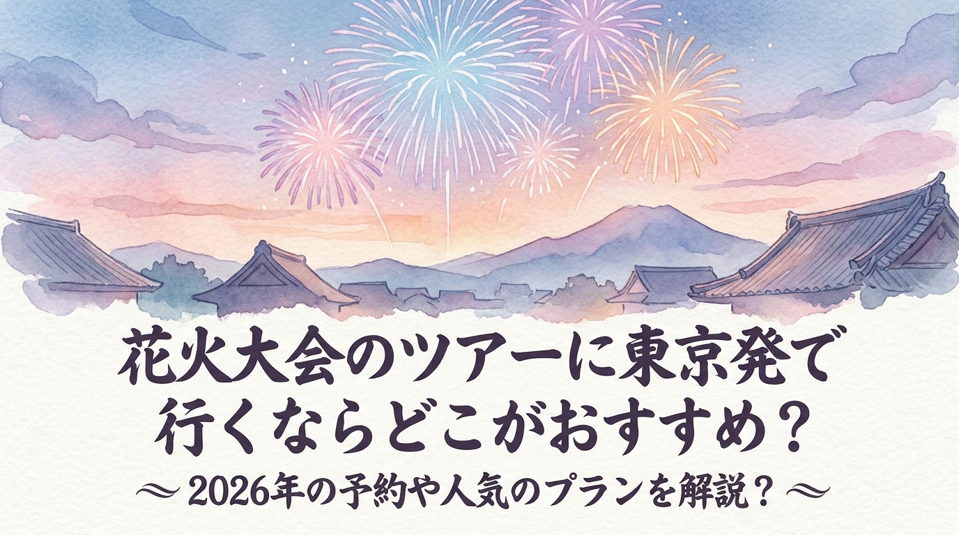 花火大会のツアーに東京発で行くならどこがおすすめ？2026年の予約や人気のプランを解説？