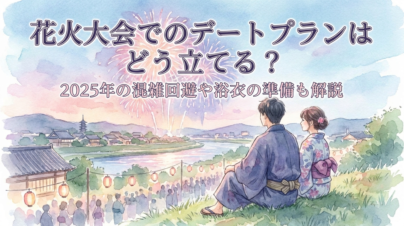 花火大会でのデートプランはどう立てる？2025年の混雑回避や浴衣の準備も解説