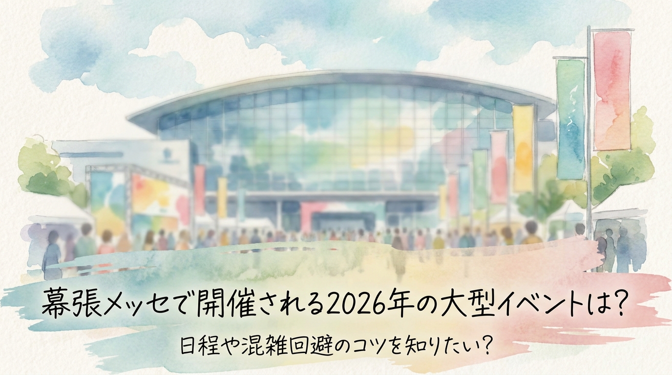 幕張メッセで開催される2026年の大型イベントは？日程や混雑回避のコツを知りたい？