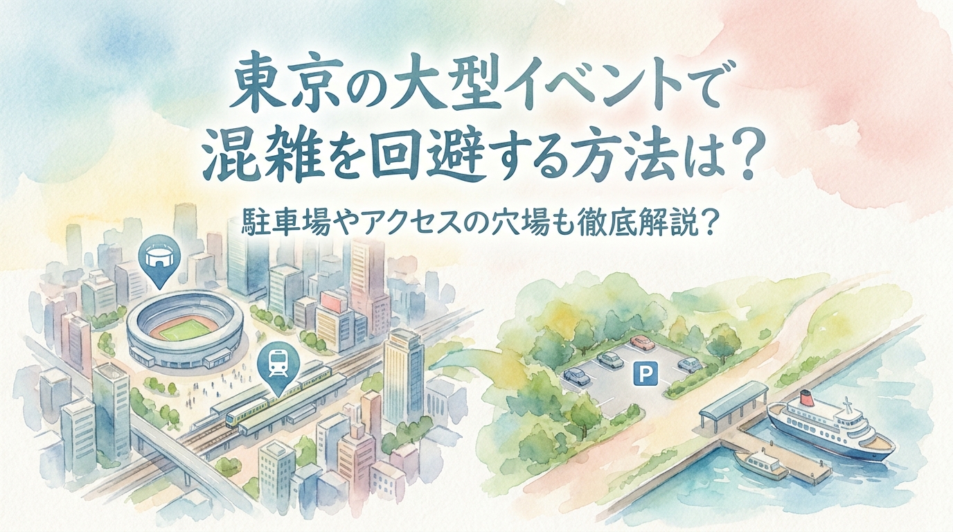 東京の大型イベントで混雑を回避する方法は？駐車場やアクセスの穴場も徹底解説？