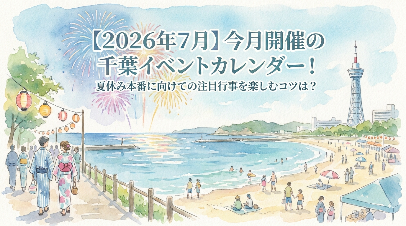 【2026年7月】今月開催の千葉イベントカレンダー!夏休み本番に向けての注目行事を楽しむコツは?