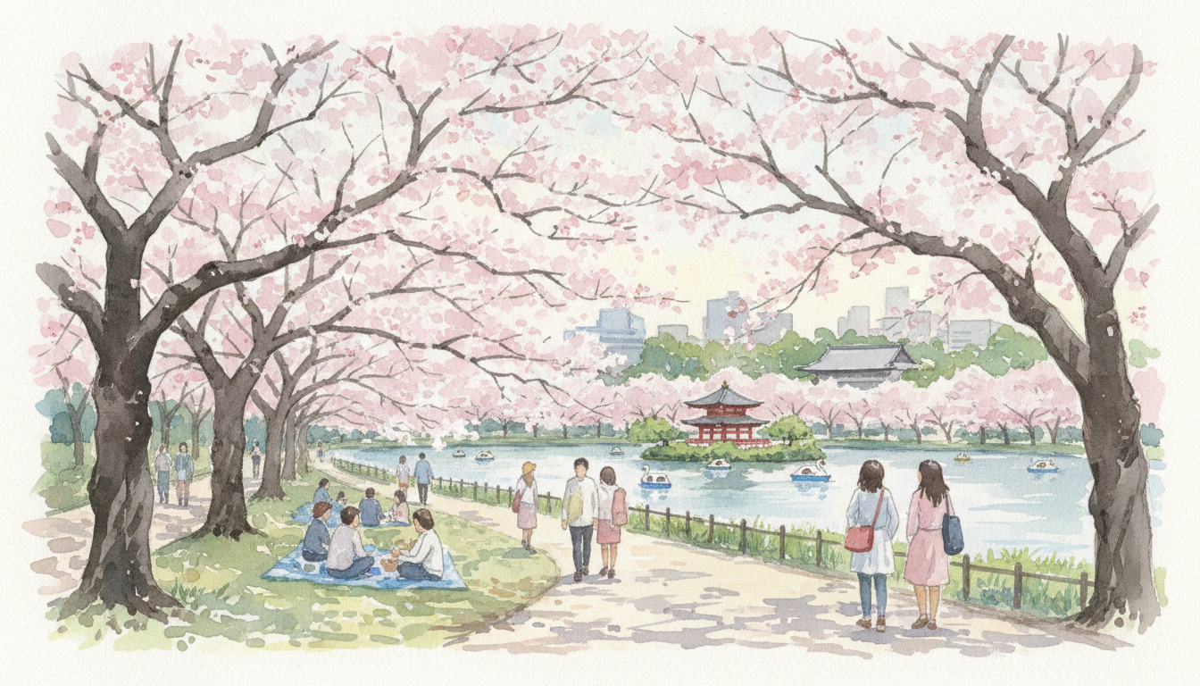 2026年の上野公園お花見は3月下旬から4月上旬が最高の見頃です
