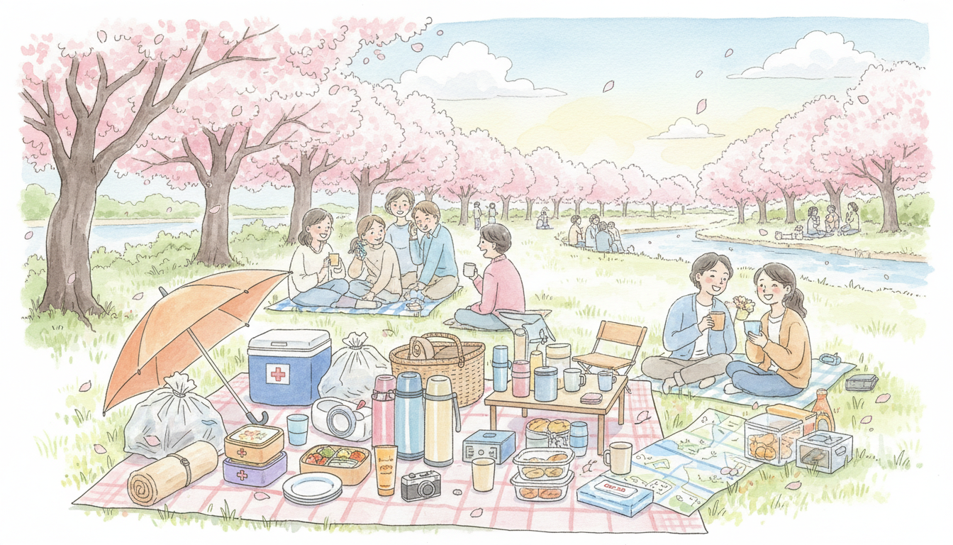 お花見の成功は「事前の持ち物リスト」で8割決まる？