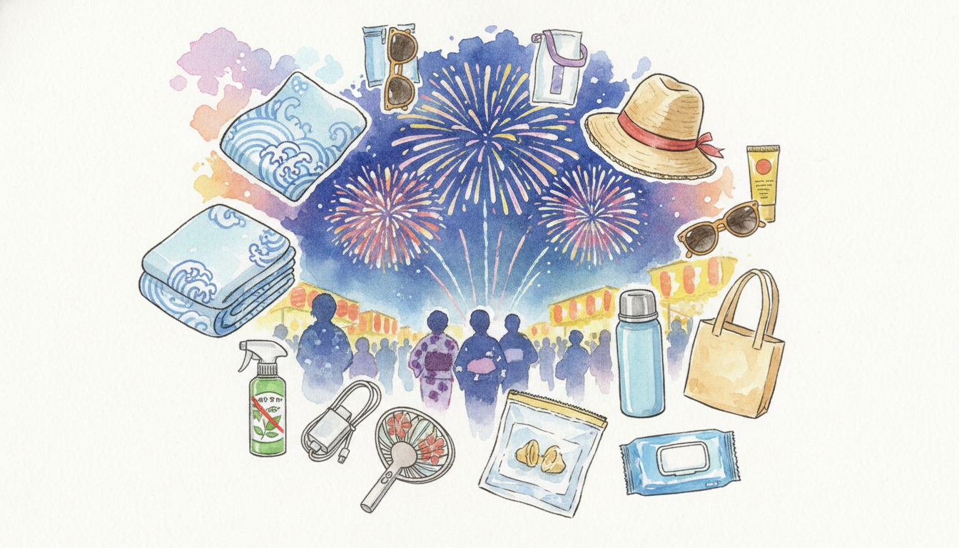 花火大会を120％楽しむための必須アイテム10選はこれ！