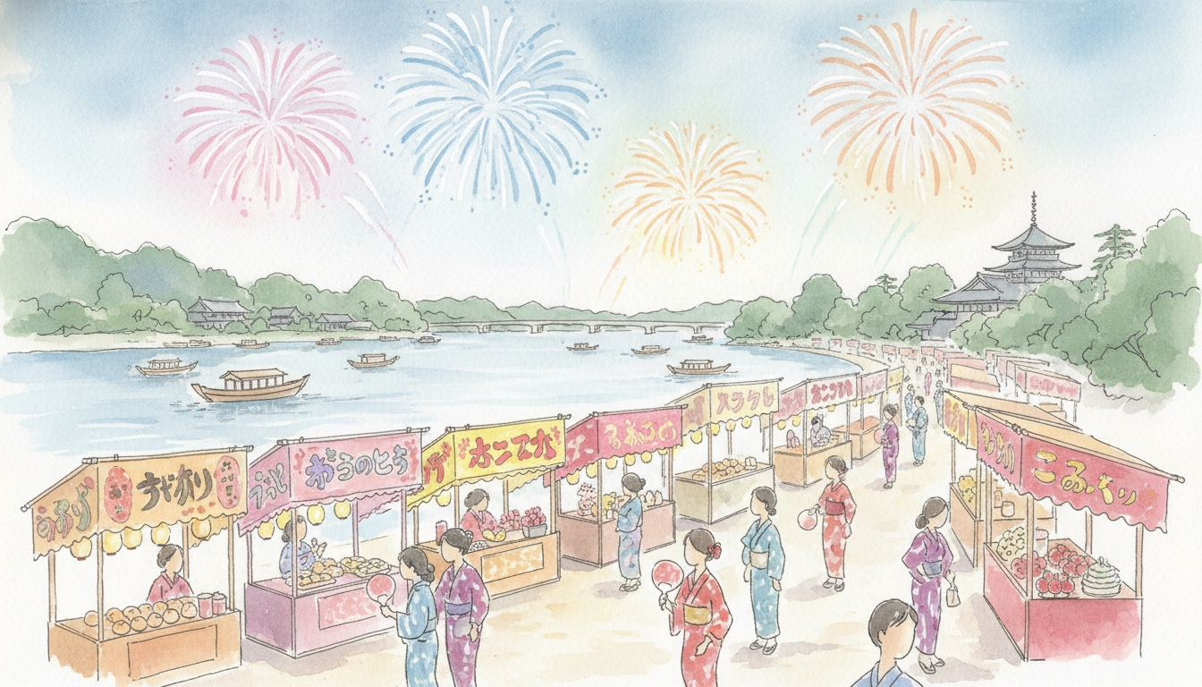 なぜ隅田川花火大会の屋台は特定のエリアに集中しているの？