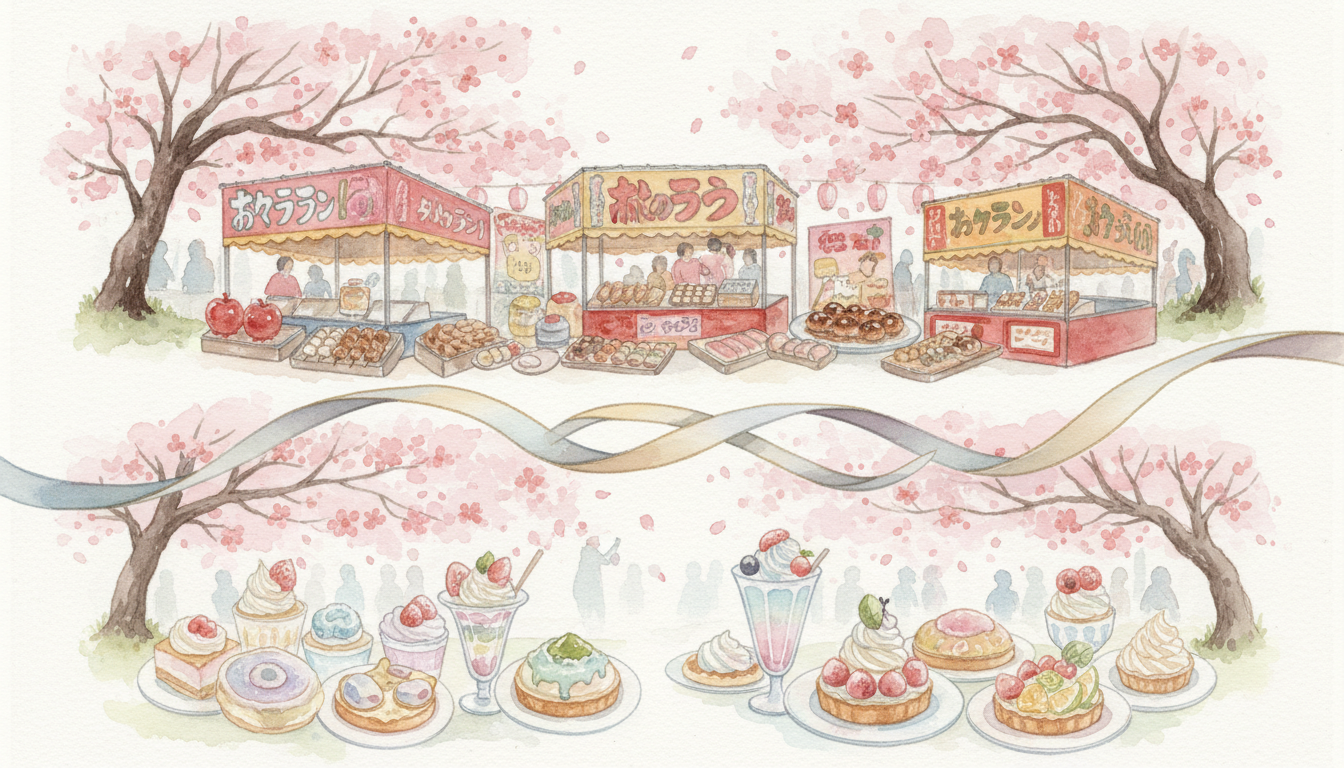 2026年の花見グルメは「王道屋台」と「進化系スイーツ」の二刀流が正解！
