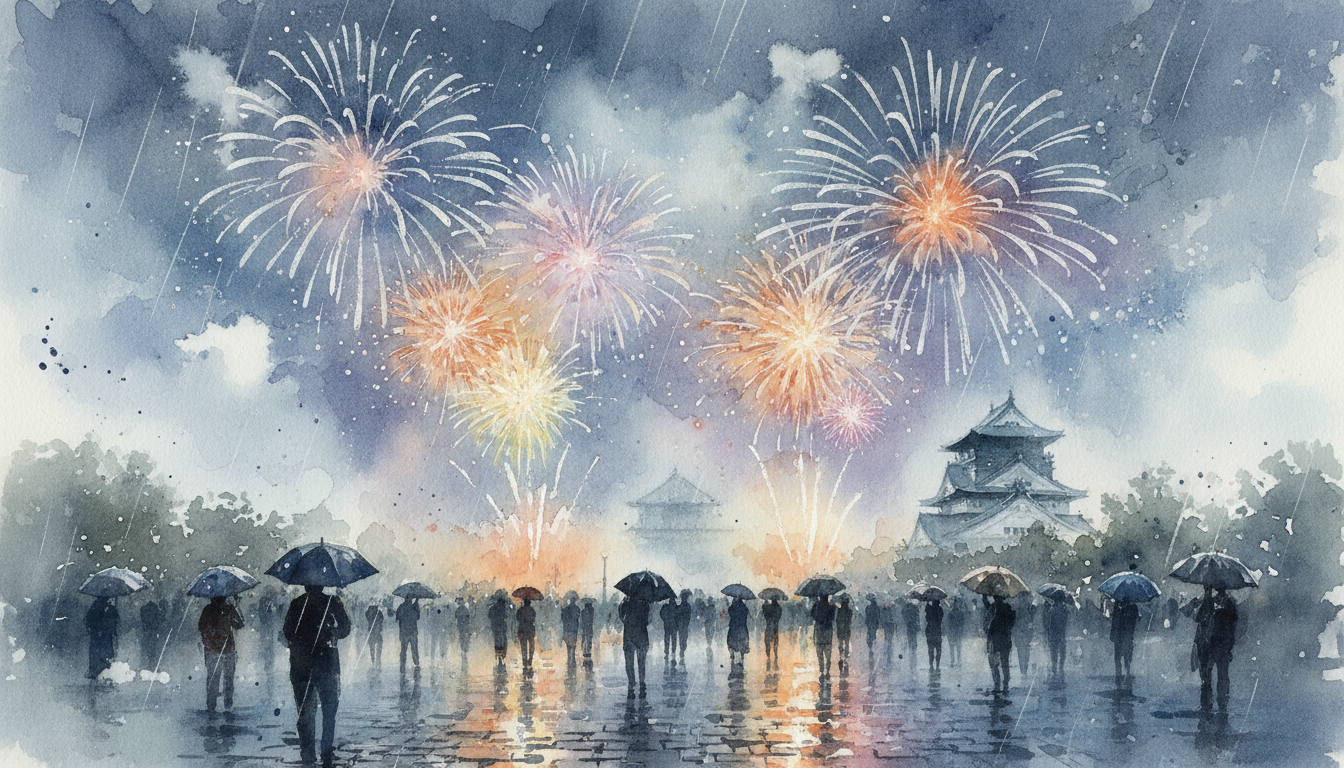 雨天でも花火大会が開催される理由と中止を分ける基準とは？