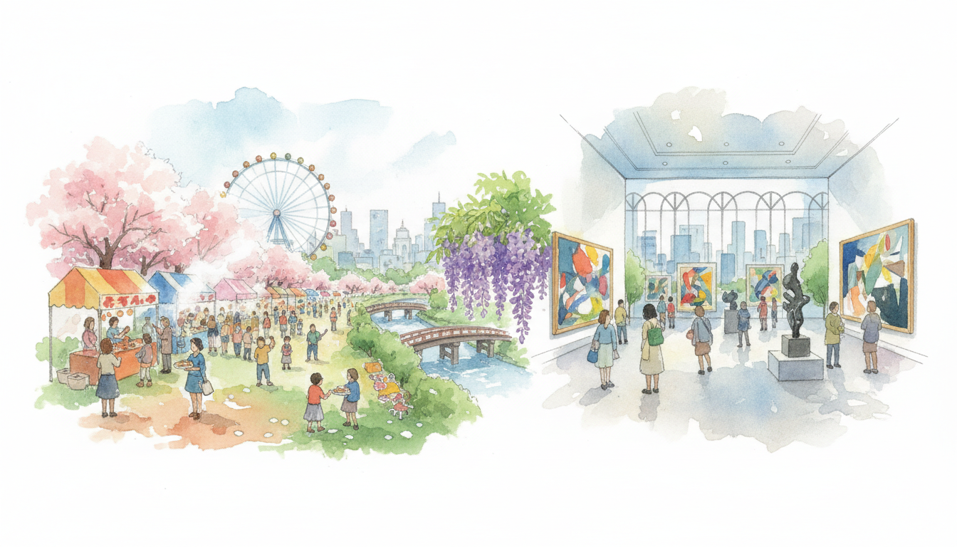 長居公園のグルメフェスと梅田の最新展覧会が今日のメインスポット