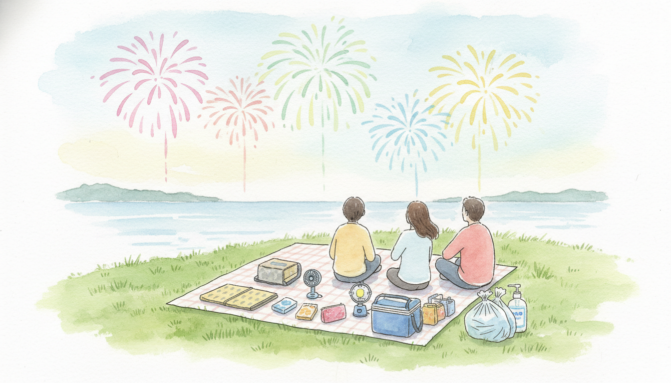 100均グッズとマナーが花火大会の成否を分ける理由