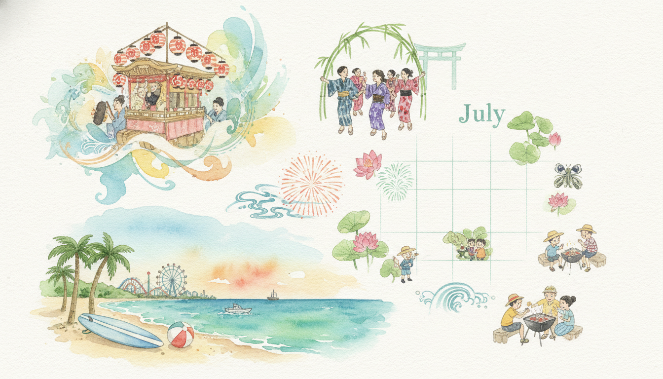 伝統の祭りと最新レジャーが融合する千葉の7月