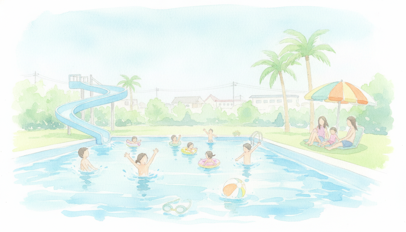 なぜ公営プールが夏休みのお出かけに選ばれるの?